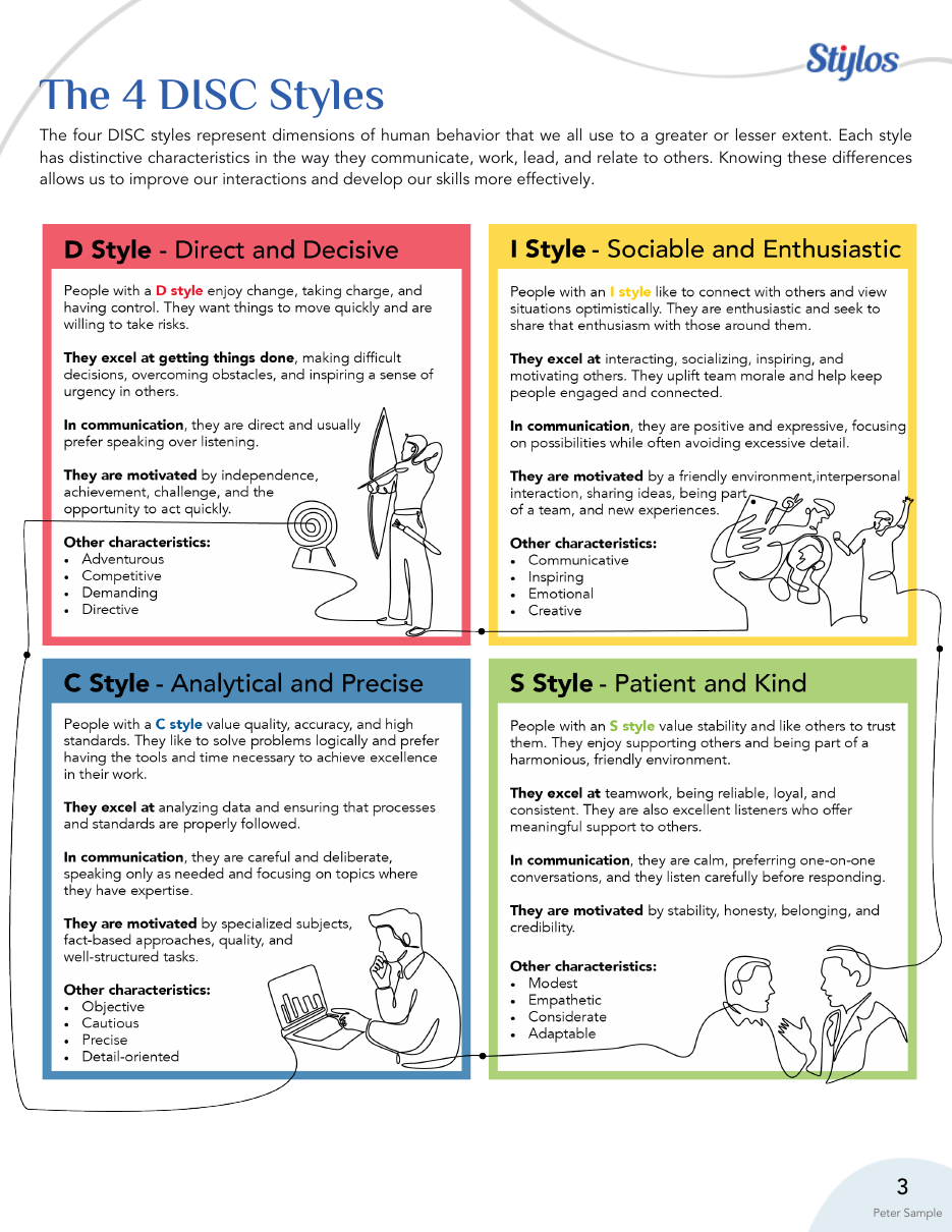 The 4 DISC styles
